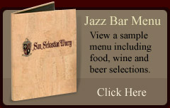 Sample Jazz Bar Menu