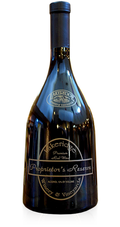 A bottle of Proprietor's Reserve wine